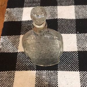 Vintage Schenley liquor glass decanter with cork stopper
